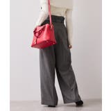 起毛ウールライク版ベルトディテールタックワイドパンツ | VIS  | 詳細画像12 