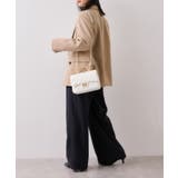 起毛ウールライク版ベルトディテールタックワイドパンツ | VIS  | 詳細画像15 