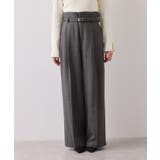 起毛ウールライク版ベルトディテールタックワイドパンツ | VIS  | 詳細画像19 