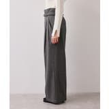 起毛ウールライク版ベルトディテールタックワイドパンツ | VIS  | 詳細画像20 