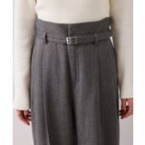 起毛ウールライク版ベルトディテールタックワイドパンツ | VIS  | 詳細画像22 