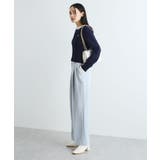 【新色追加】【美easy】ウーリッシュ2タックワイド スラックスパンツ【洗える】 | VIS | 詳細画像14