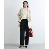 【新色追加】【美easy】ウーリッシュ2タックワイド スラックスパンツ【洗える】 | VIS | 詳細画像18