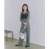 【新色追加】【美easy】ウーリッシュ2タックワイド スラックスパンツ【洗える】 | VIS | 詳細画像2