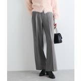 グレー(07) | 【新色追加】【美easy】ウーリッシュ2タックワイド スラックスパンツ【洗える】 | VIS