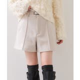 ベージュ(27) | ジャージメルトンベルト付きショートパンツ | VIS 