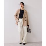 【美easy】ウーリッシュワンタックワイドパンツ【セットアップ対応/洗える】 | VIS  | 詳細画像13 