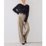 【美easy】ウーリッシュワンタックワイドパンツ【セットアップ対応/洗える】 | VIS  | 詳細画像14 