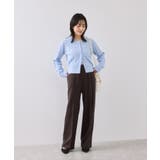 【美easy】ウーリッシュワンタックワイドパンツ【セットアップ対応/洗える】 | VIS  | 詳細画像18 