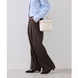 【美easy】ウーリッシュワンタックワイドパンツ【セットアップ対応/洗える】 | VIS  | 詳細画像20 