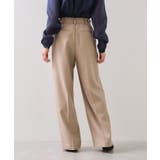 【美easy】ウーリッシュワンタックワイドパンツ【セットアップ対応/洗える】 | VIS  | 詳細画像26 