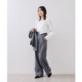 【美easy】ウーリッシュワンタックワイドパンツ【セットアップ対応/洗える】 | VIS  | 詳細画像27 
