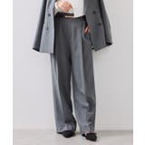 グレー(07) | 【美easy】ウーリッシュワンタックワイドパンツ【セットアップ対応/洗える】 | VIS 