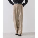 ベージュ系(29) | 【美easy】ウーリッシュワンタックワイドパンツ【セットアップ対応/洗える】 | VIS 