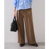 Hot Beautyツータックワイドパンツ/イージーケア | VIS  | 詳細画像3