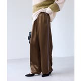 【WEB/一部店舗限定】配色サイドラインサテンイージーパンツ | VIS  | 詳細画像1 