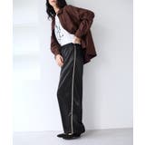 【WEB/一部店舗限定】配色サイドラインサテンイージーパンツ | VIS  | 詳細画像11 