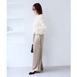 【WEB/一部店舗限定】配色サイドラインサテンイージーパンツ | VIS  | 詳細画像12 