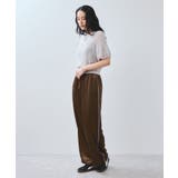 【WEB/一部店舗限定】配色サイドラインサテンイージーパンツ | VIS  | 詳細画像22 