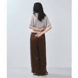 【WEB/一部店舗限定】配色サイドラインサテンイージーパンツ | VIS  | 詳細画像23 