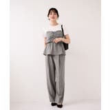 【WEB限定】美easyリネンライクベルテッドストレートパンツ イージーケア 接… | VIS  | 詳細画像16 