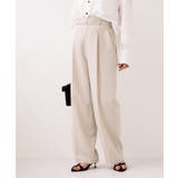 【WEB限定】美easyリネンライクベルテッドストレートパンツ イージーケア 接… | VIS  | 詳細画像4 