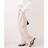 【WEB限定】美easyリネンライクベルテッドストレートパンツ イージーケア 接… | VIS  | 詳細画像6 