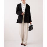 【WEB限定】美easyリネンライクベルテッドストレートパンツ イージーケア 接… | VIS  | 詳細画像7 