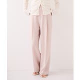 ピンク(63) | 【WEB限定】美easyリネンライクベルテッドストレートパンツ イージーケア 接… | VIS 