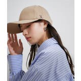 ベージュ(27) | 【BARZAR】 STUD LOGO OVER FIT BALL CAP | VIS 