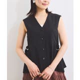 チャコール(06) | 【セットアップ対応】サイドベルトフレアジレ | VIS