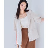 【美easy】リネンライクハーフスリーブジャケット【接触冷感/洗える】 | VIS | 詳細画像13