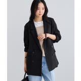 美easyリネンライクテーラードジャケット イージーケア 接触冷感 | VIS  | 詳細画像8 