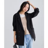 ブラック(01) | 美easyリネンライクテーラードジャケット イージーケア 接触冷感 | VIS 