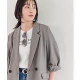 グレー(07) | 美easyリネンライクテーラードジャケット イージーケア 接触冷感 | VIS 