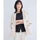 美easyリネンライクハーフスリーブダブルジャケット イージーケア 接触冷感 | VIS  | 詳細画像18 