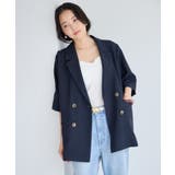 美easyリネンライクハーフスリーブダブルジャケット イージーケア 接触冷感 | VIS  | 詳細画像22 