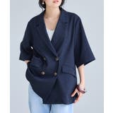 美easyリネンライクハーフスリーブダブルジャケット イージーケア 接触冷感 | VIS  | 詳細画像25 