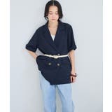 美easyリネンライクハーフスリーブダブルジャケット イージーケア 接触冷感 | VIS  | 詳細画像26 