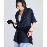 美easyリネンライクハーフスリーブダブルジャケット イージーケア 接触冷感 | VIS  | 詳細画像30 