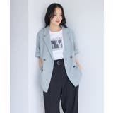 美easyリネンライクハーフスリーブダブルジャケット イージーケア 接触冷感 | VIS  | 詳細画像33 