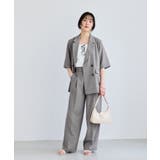 美easyリネンライクハーフスリーブダブルジャケット イージーケア 接触冷感 | VIS  | 詳細画像7 