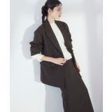 ヘリンボーンツイードベルテッドジャケット/セットアップ対応 | VIS  | 詳細画像15 