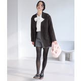 ヘリンボーンツイードベルテッドジャケット/セットアップ対応 | VIS  | 詳細画像17 