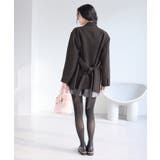 ヘリンボーンツイードベルテッドジャケット/セットアップ対応 | VIS  | 詳細画像18 