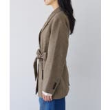 ヘリンボーンツイードベルテッドジャケット/セットアップ対応 | VIS  | 詳細画像22 