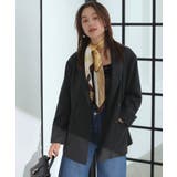 ヘリンボーンツイードベルテッドジャケット/セットアップ対応 | VIS  | 詳細画像5 