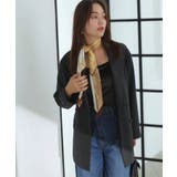 チャコール(06) | ヘリンボーンツイードベルテッドジャケット/セットアップ対応 | VIS 