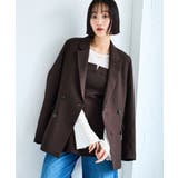 ウーリッシュダブルブレストテーラードジャケット | VIS  | 詳細画像5