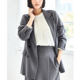 グレー(07) | ウーリッシュダブルブレストテーラードジャケット | VIS